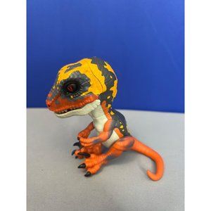Fingerlings Dinosaur Blaze Untamed Raptor Interactive Velociraptor Orange used